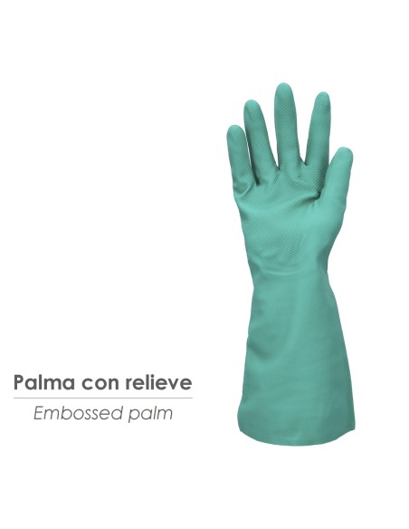 Guanto Nitrile Resistente all'Olio Taglia M 8" (Coppia)