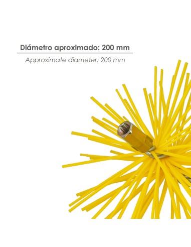 Cepillo Deshollinador Nylon 200mm M12