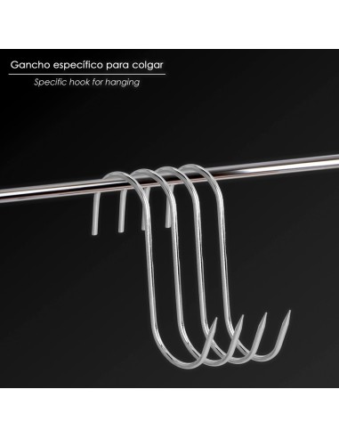 Blister de 3 Crochets de Boucher Inox Nº 12
