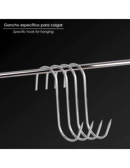 Blister de 3 Crochets de Boucher Inox Nº 12