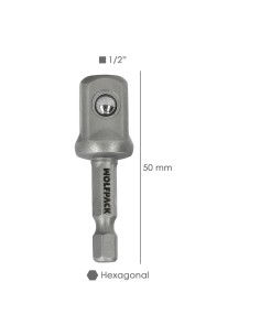 Adapter für 1/2 Zoll Steckschlüssel mit ergonomischem Design 2