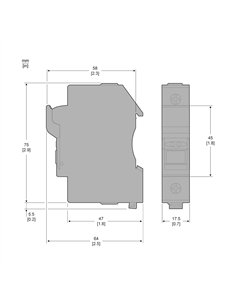  Fuse holder without pilot 1P 25A fuse 8.5x31.5 2