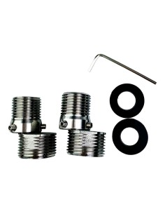 Kit d'excentriques extensibles rotatifs 360° en acier inoxydable