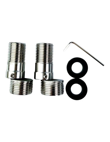 Kit de excéntricas extensibles largas de acero inoxidable