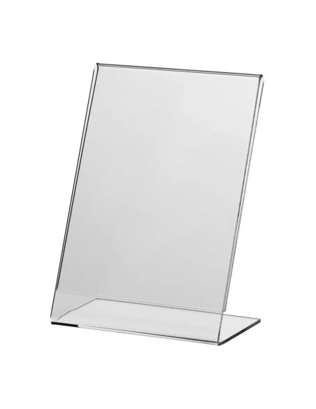 Supporto per cartello A4 in acrilico trasparente 210 x 297 mm