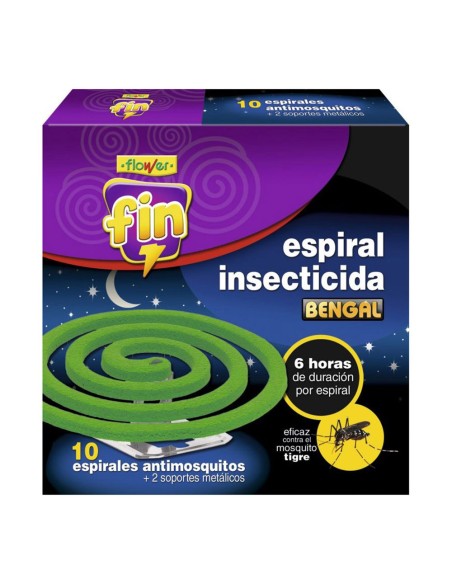 Spirale insetticida, fine, 10 pz + 2 supporti