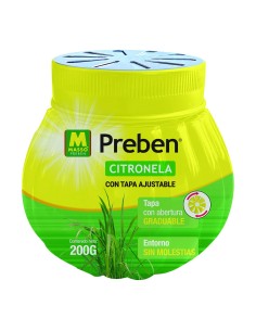 Zitronella-Gel mit verstellbarem Deckel, 200 g