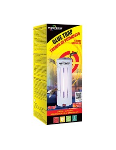 Armadilha para insetos voadores com luz UV e adesivo, 9 W, ø12 x 29,7 cm 2