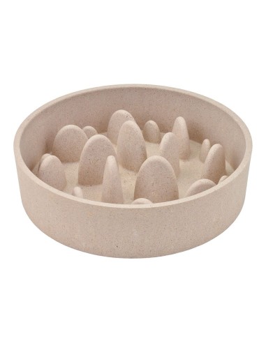 Comedero de bambú beige, 1430 ml, 21,5 cm