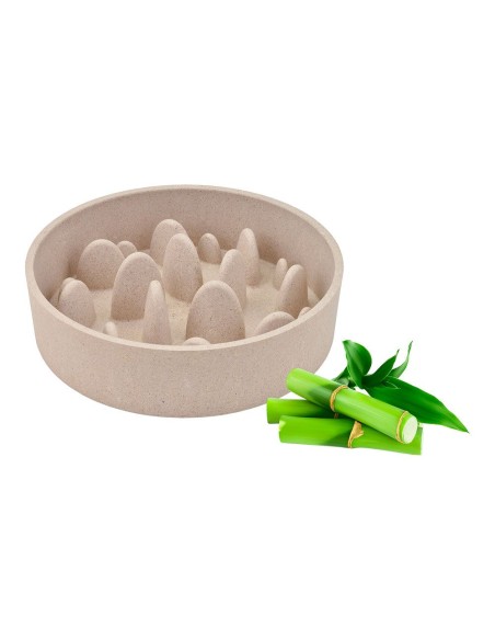 Bamboo bowl beige, 1430 ml, 21.5 cm