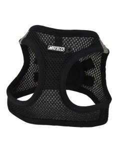 Arnés transpirable negro para mascotas 26-30 cm