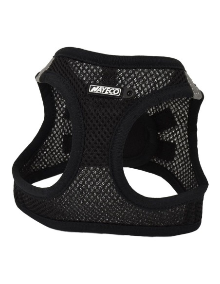 Breathable black harness for pets 26-30 cm