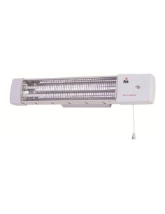 Aquecedor de quartzo 1502-C, suspenso, 2 barras, 1200 W, branco