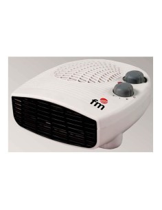 Riscaldatore compatto orizzontale bianco 2000 W con 2 livelli di potenza
