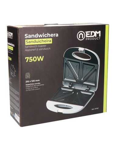 Sandwichera doppia 750 W con design compatto ed efficiente