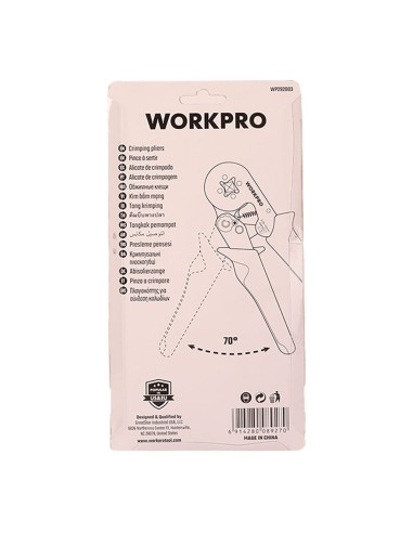 Crimpadora punteras eléctricas, prensado hexagonal 175 mm - 0,25 - 06,00 mm²