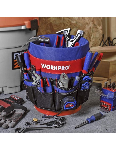 Tool organizer for 19 l bucket with 280 mm capacity