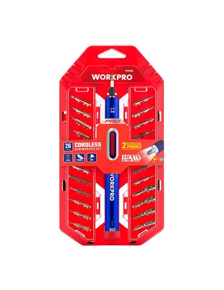 Kit de chave de precisão recarregável 3,6 V USB, 26 acessórios
