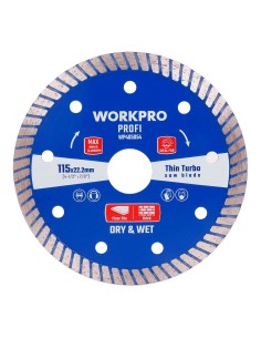 Disco diamantado continuo thin turbo para corte de acero 115 mm