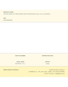 Sägeblatt für Holz, Stahl, ø115 x 22,2 mm, 36 Zähne 2