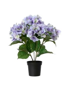 Artificial Lilac Hydrangea Pot, 28 x 46 cm