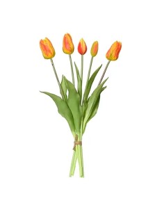 Bouquet de tulipes orange en polypropylène, 15 x 15 x 40 cm