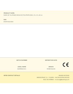 Pink polypropylene tulip bouquet, 15 x 15 x 40 cm 2