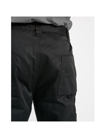 Pantalón laboral negro con alta resistencia 107,5 cm