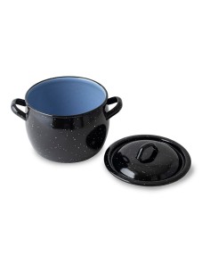 3 L Stahl-Dome-Topf mit Deckel, ø16 cm