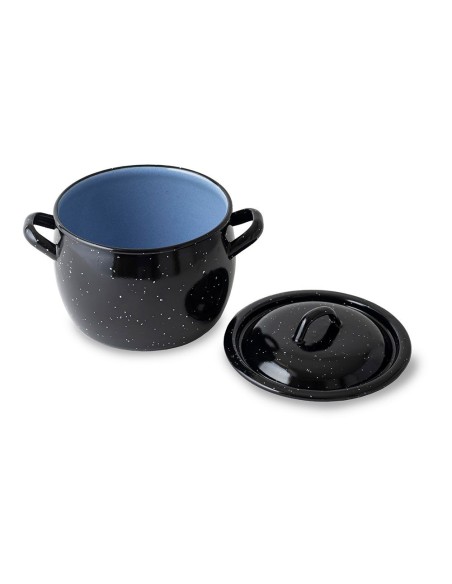 Pentola bombata 3 L in acciaio con coperchio, ø16 cm