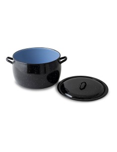 Dome-shaped steel pot 7.5 l with lid, ø24 cm