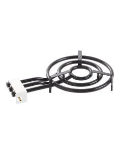 Butane/propane gas burner black steel ø45 cm, 3 burners