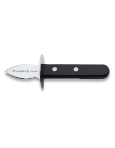 Stainless steel oyster knife with pom handle, 5 cm