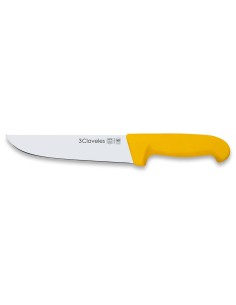 Fine butcher knife with yellow proflex handle 18 cm