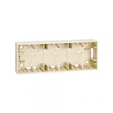 Surface box 3 elements ivory SIMON 2700753-031