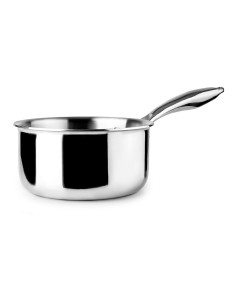 Casserole triply naturelle en acier inoxydable 16 cm