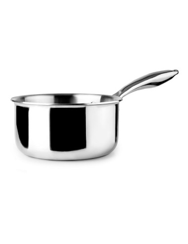Casserole triply naturelle en acier inoxydable 16 cm