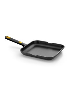 Flat aluminum cast roasting pan, 28 cm