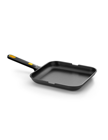 Flat aluminum cast roasting pan, 28 cm