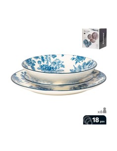 Vaisselle 18 pièces Provenza Bleu