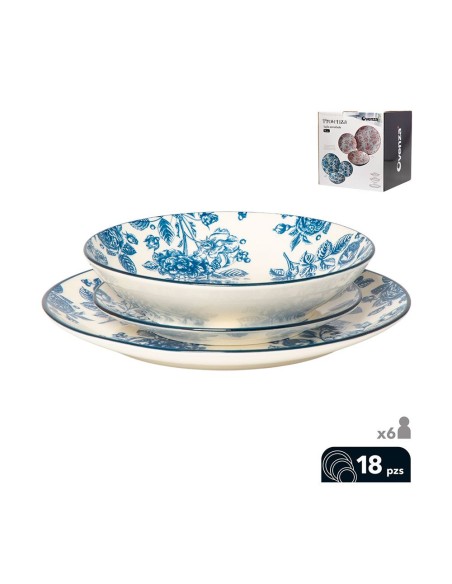 Vaisselle 18 pièces Provenza Bleu