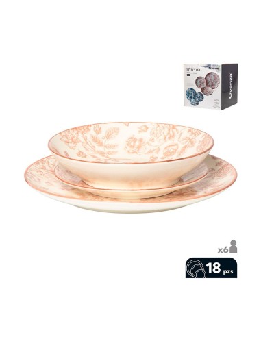 18-piece dinnerware set Provenza beige