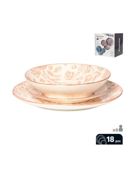 18-piece dinnerware set Provenza beige