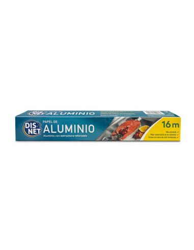 Papel de aluminio con estructura reforzada 16 m