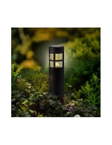 Schwarzer Solarstecker 1 LED, 3 im, feste Funktion, Set von 4 St.