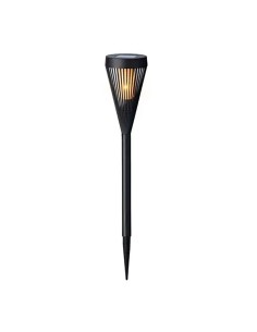 Solarleuchte Stecker 12 LEDs, schwarz, 10 x 46 cm