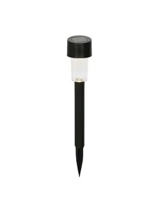 Schwarzer Solarstecker mit LED-Licht, 4,5 cm Durchmesser