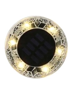 Runder Solarstecker aus Mosaikglas, 6 LEDs, 7 lm, ø11,5 x 13 cm 2