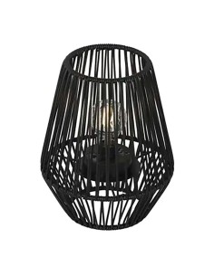 Lanterna solar preta com luz LED integrada, ø22 x 25 cm