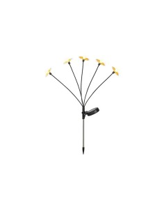 Estaca solar ramo de margaridas flexível 55 cm